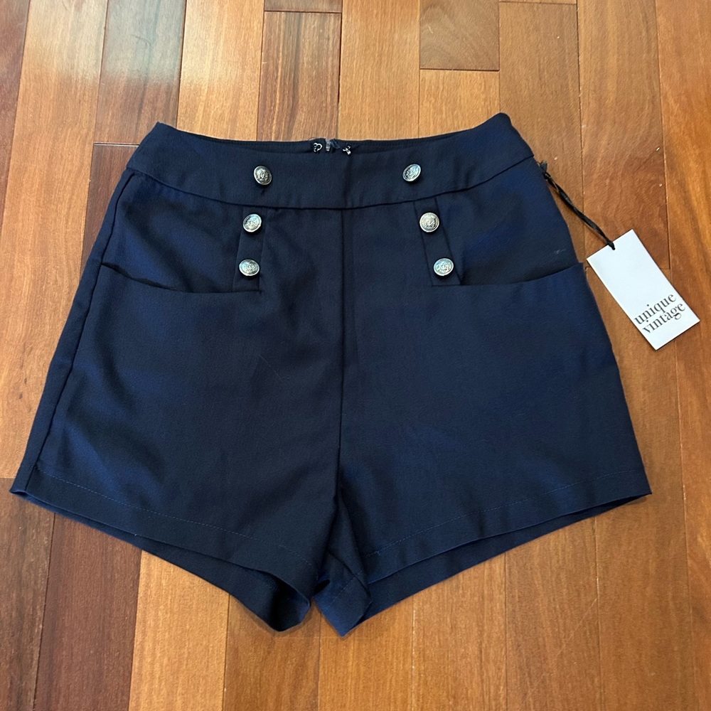 Unique Vintage Blue High Waist Shorts size S/4
